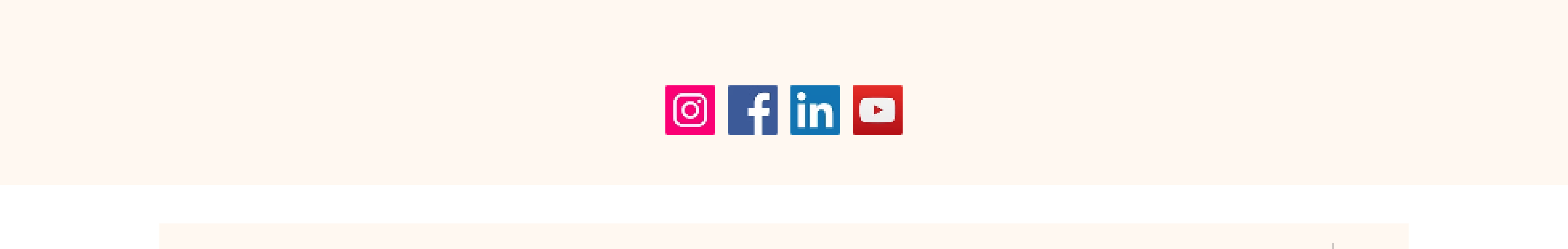 social icon section before mockup